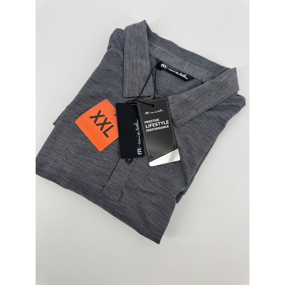 TravisMathew Mens Size 2XL Prestige Lifestyle Polo Shirt Flying Tortilla NWT‎